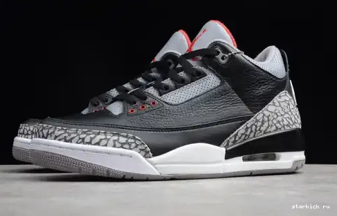Cement AIR 3 Black 854262-001 Jordan (2018) 854262-001 Retro 0527